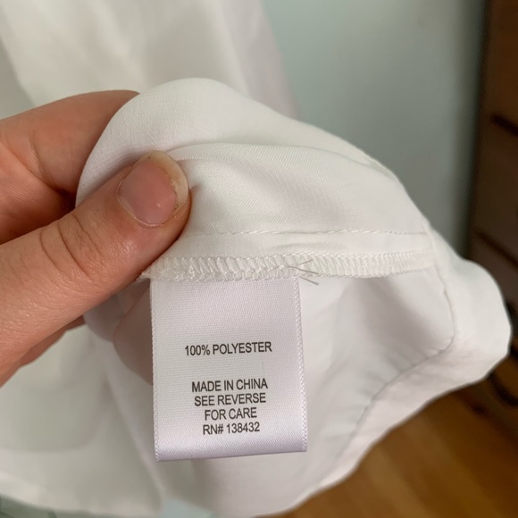 ModCloth White Long Sleeve Blouse - Picture 7 of 8